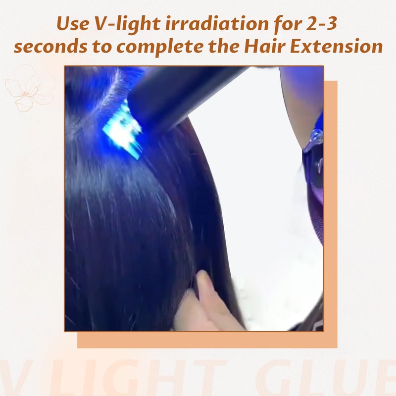 Prosa V Light Hari Extensions Glue - Suitable for Hair Extensions and Wig Extensions adhesives for V Light 20ml (Colourless 1 pc) - Image 3